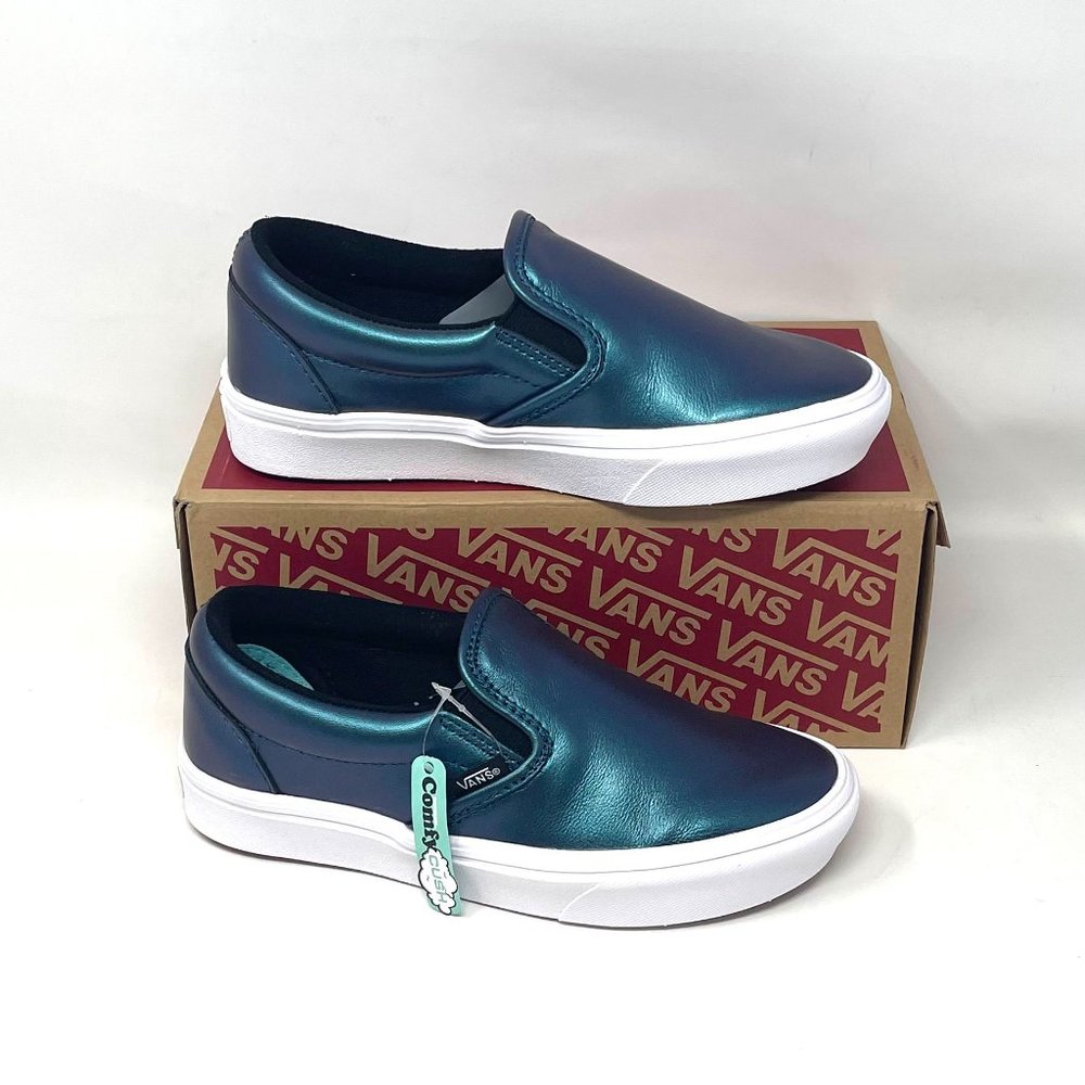 VANS Shoes Comfy Cush Mystic Night Sky Color Metal Touch Shoes Women VN0A3WMD8U5 - Picture 2 of 12